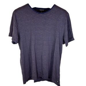 Toad & Co Mens Striped Loose Fitting Organic Cotton Tee Size XXL‎ Blue White